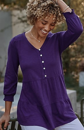 Image for Smocked & Tiered Tunic