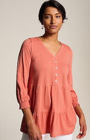 Image for Smocked & Tiered Tunic
