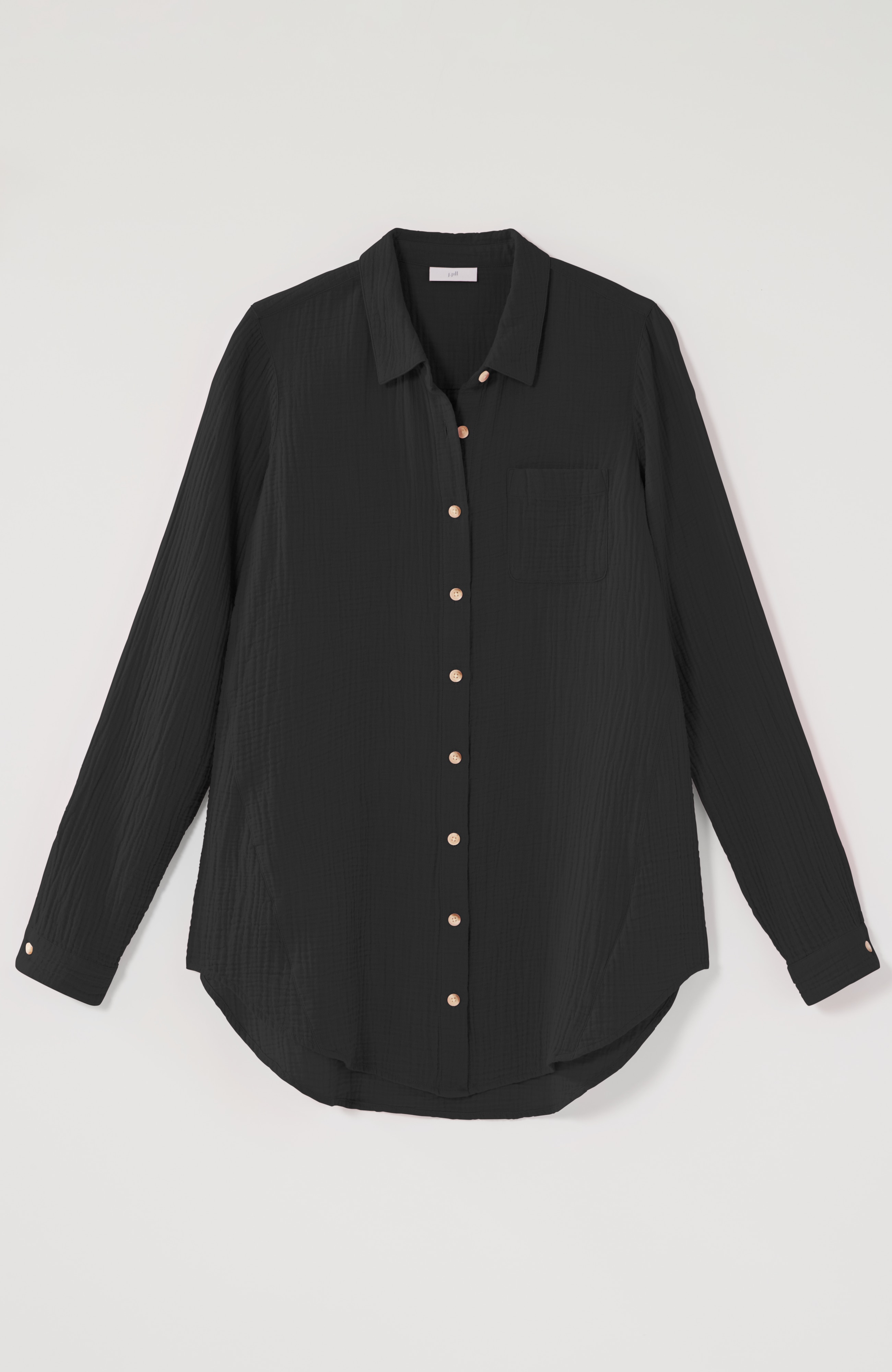 【argue】linen voile gauze pullover ブラック argue LINEN VOILE GAUZE PULLOVER/BLACK