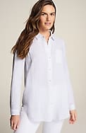 cotton-gauze a-line tunic