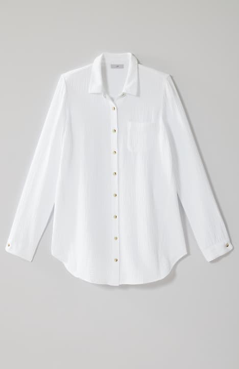 cotton-gauze a-line tunic