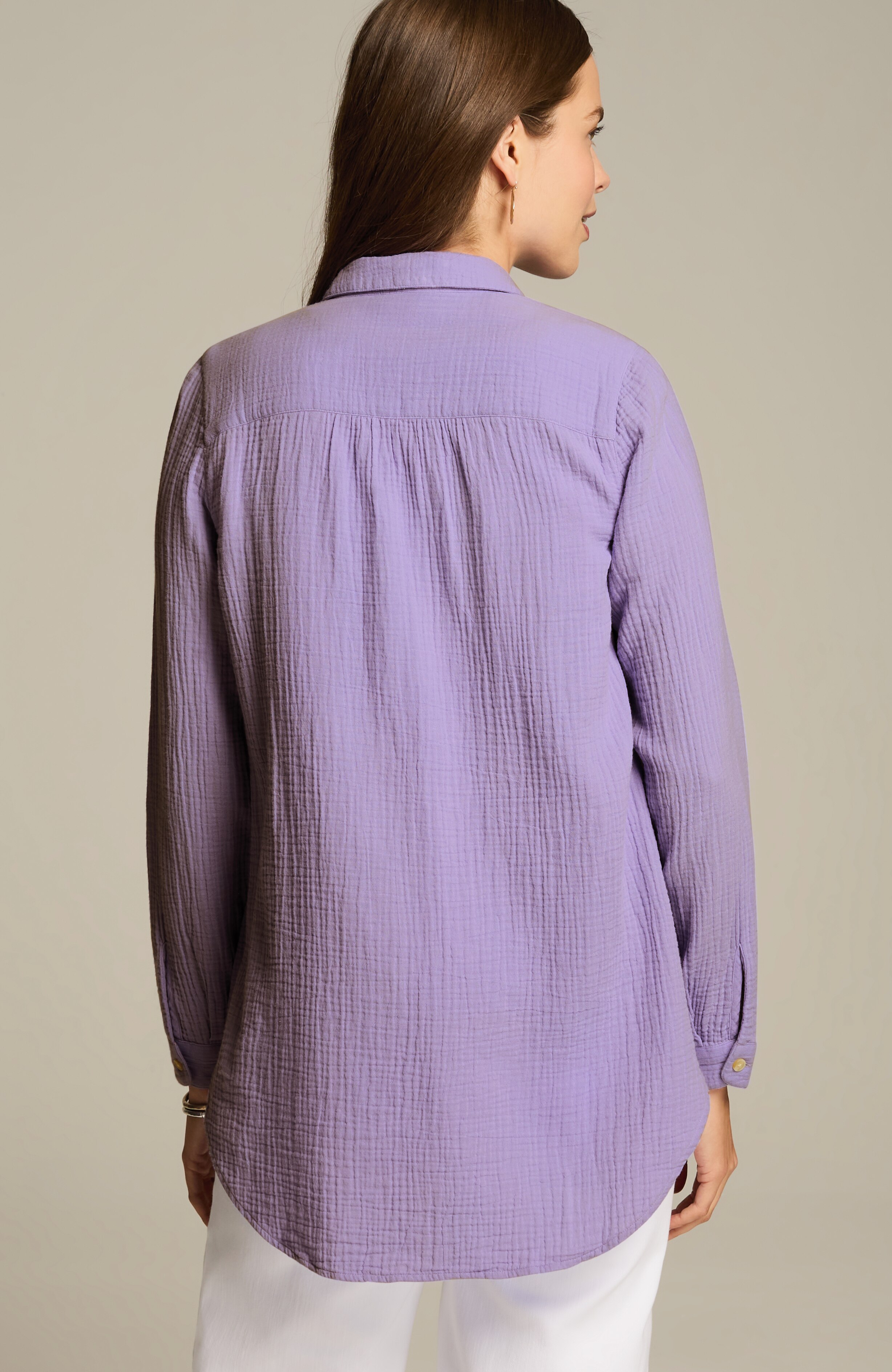 【argue】linen voile gauze pullover Paulina Gauze Pullover