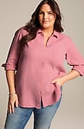 cotton-gauze a-line tunic