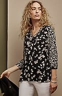 mixed-florals top