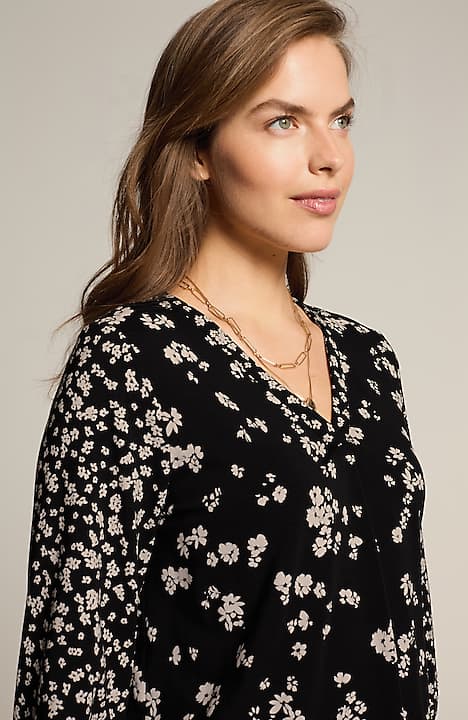 mixed-florals top