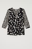 mixed-florals top