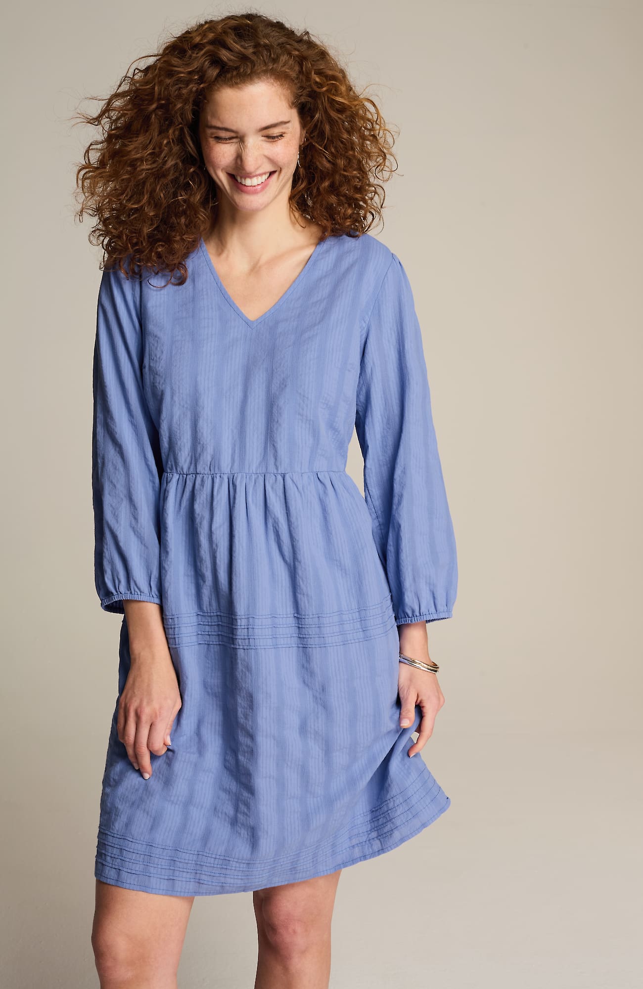 Jjill J.jill Textured V-neck A-line Dress