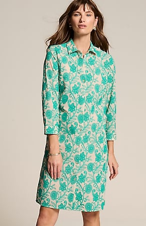 Image for Embroidered A-Line Shirtdress