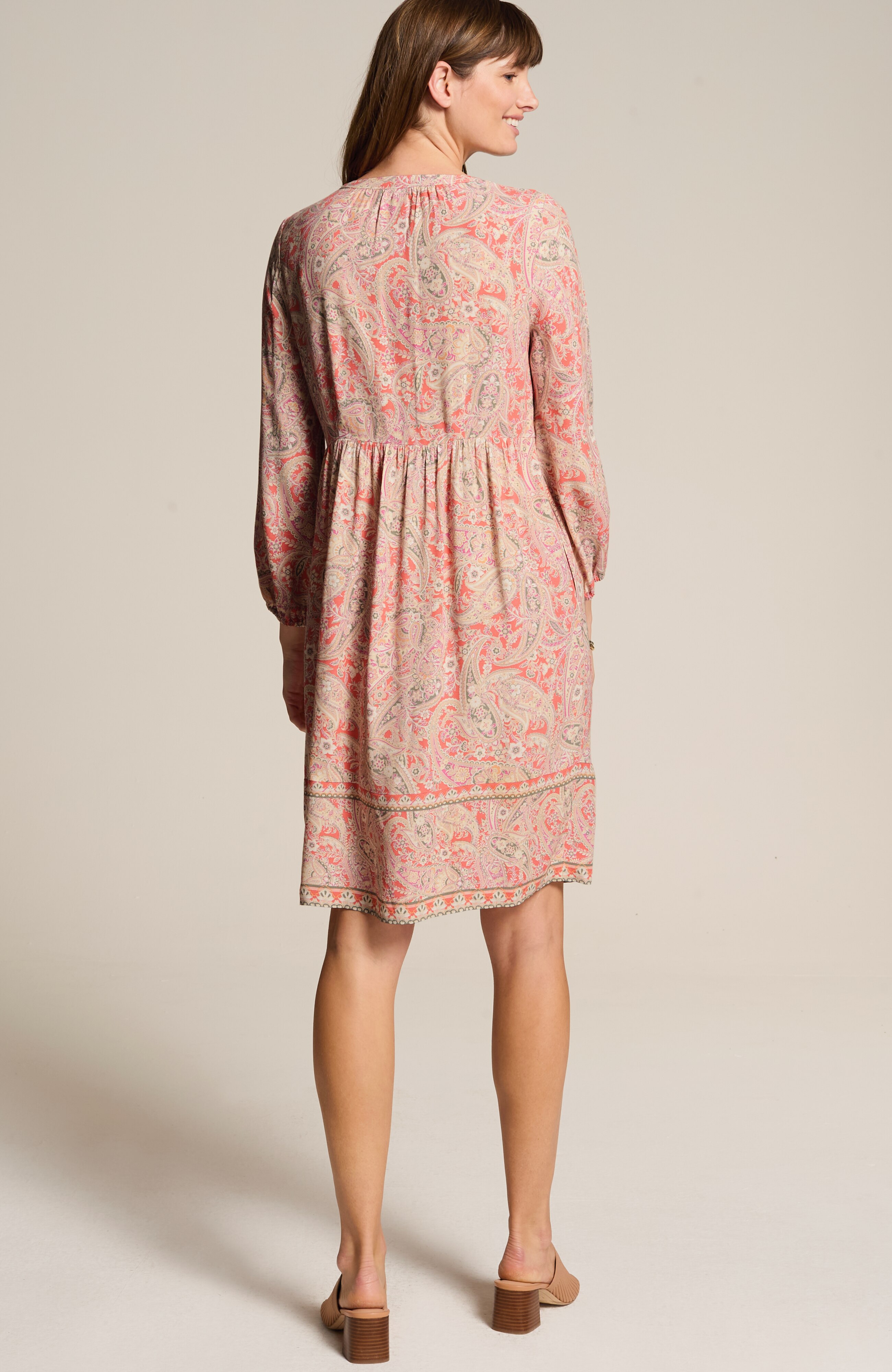 a-line peasant dress