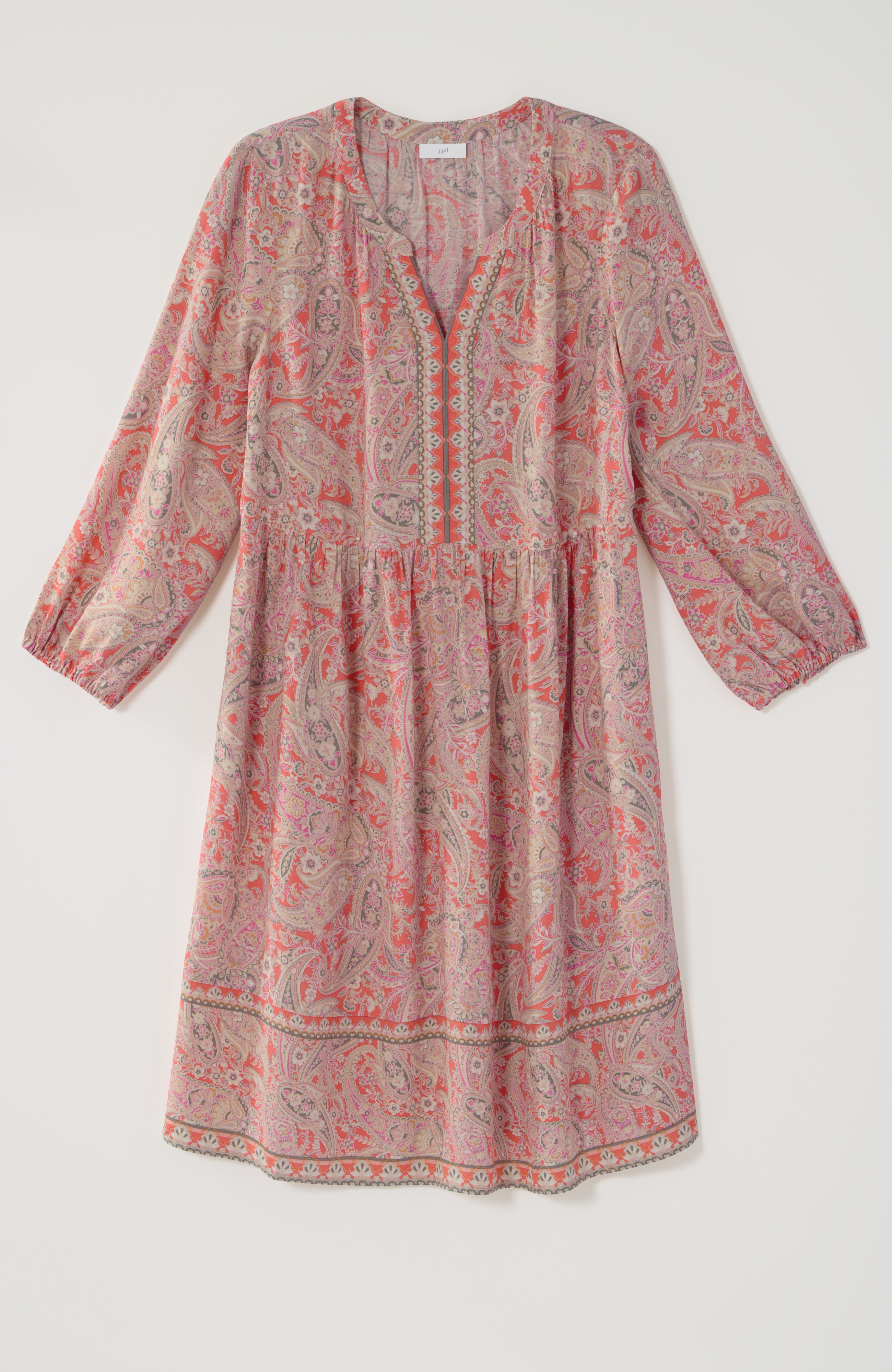a-line peasant dress