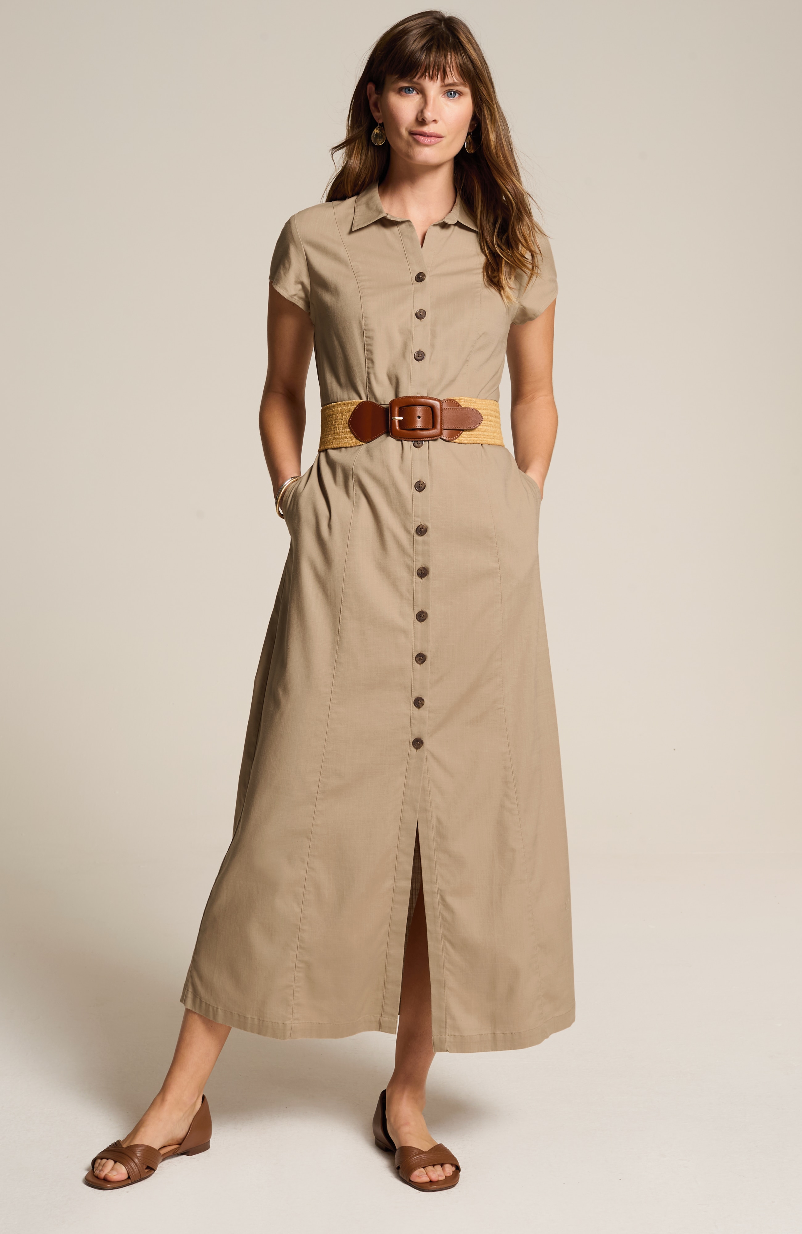 savanna maxi shirtdress