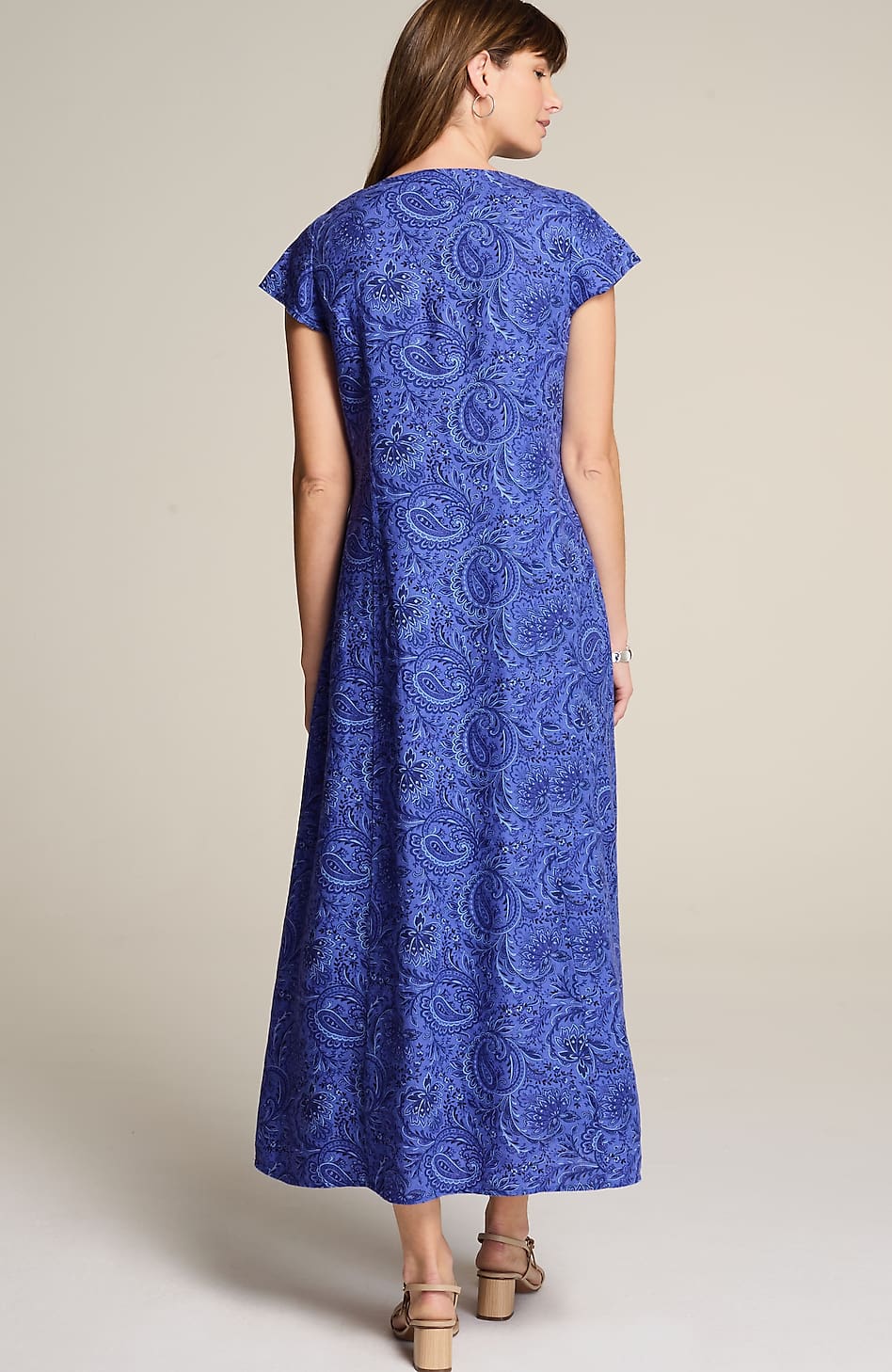 LINEN V-NECK MAXI DRESS | JJill LINEN V-NECK MAXI DRESS | JJill
