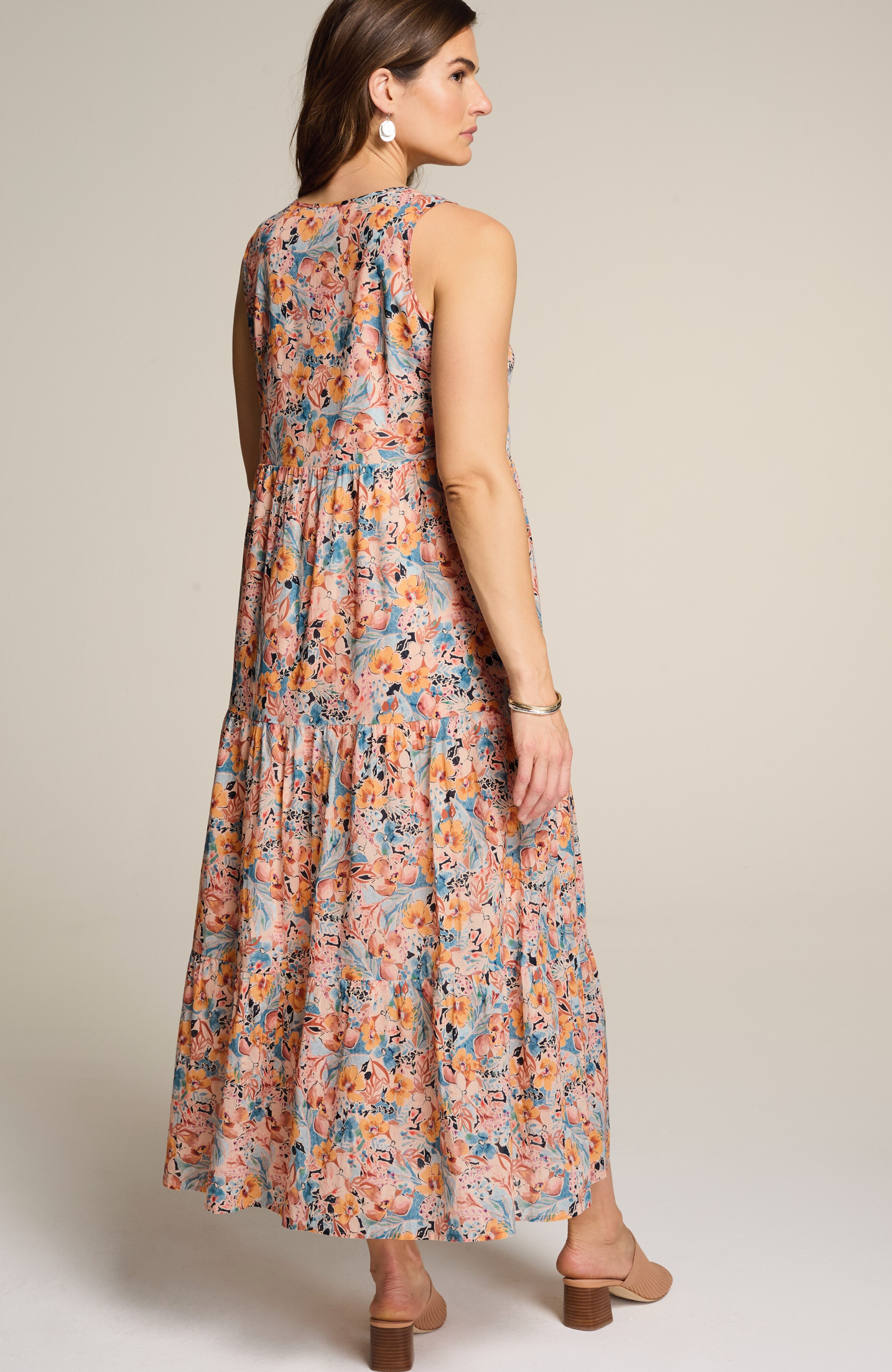 ワンピース Cotton Voile Tiered Maxi Dress Cotton Voile Tiered Maxi Dress | Pasand by ne Quittez pas