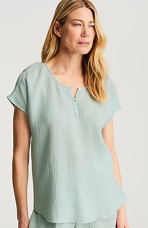 Image for Sleep Cotton-Gauze Relaxed Tee