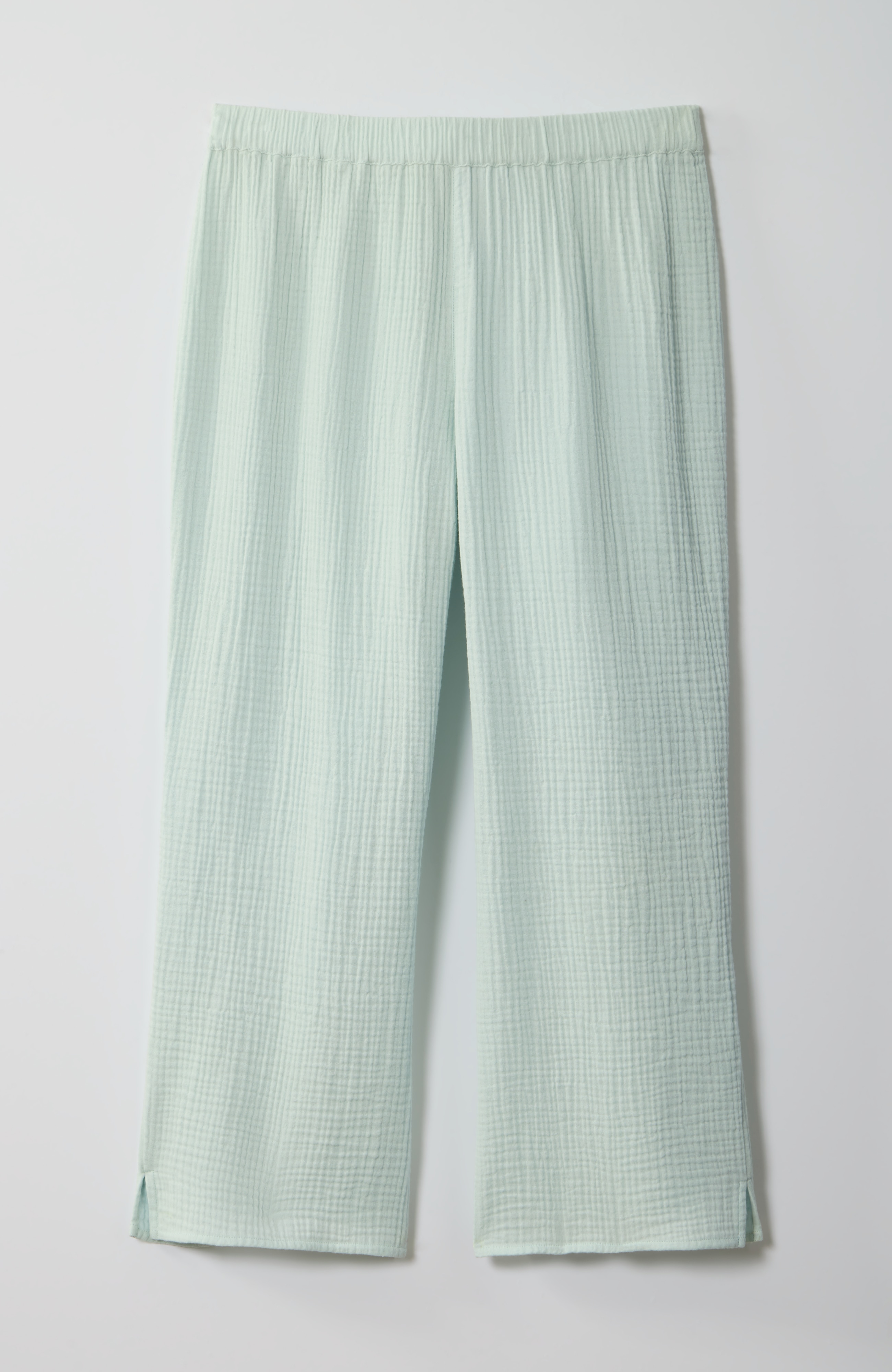 sleep cotton-gauze wide-leg crops