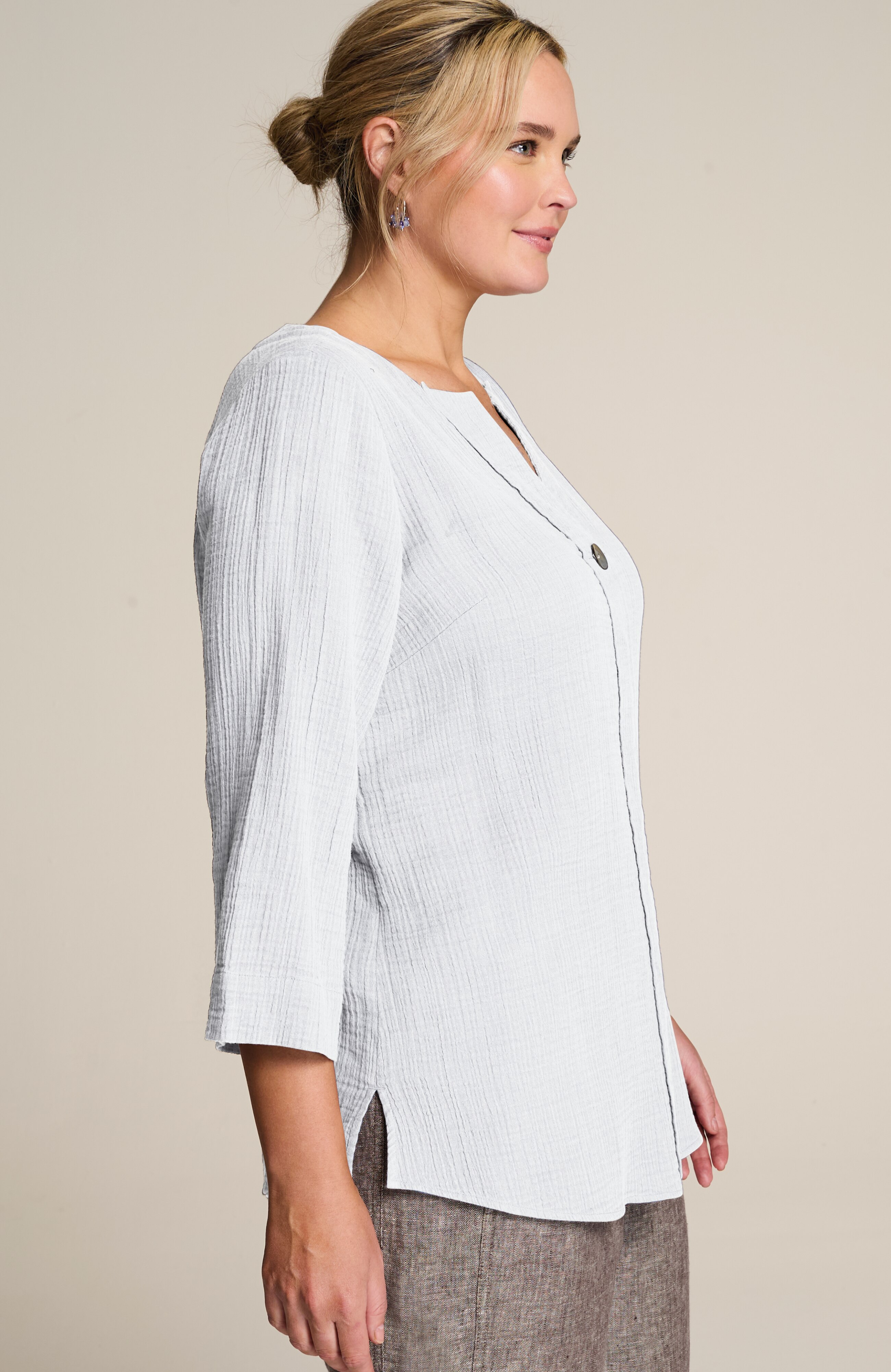 Beige Oversized Cashmere Wool Scarf | Italian Recycled Wool