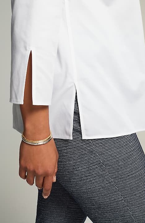 non-iron v-neck popover