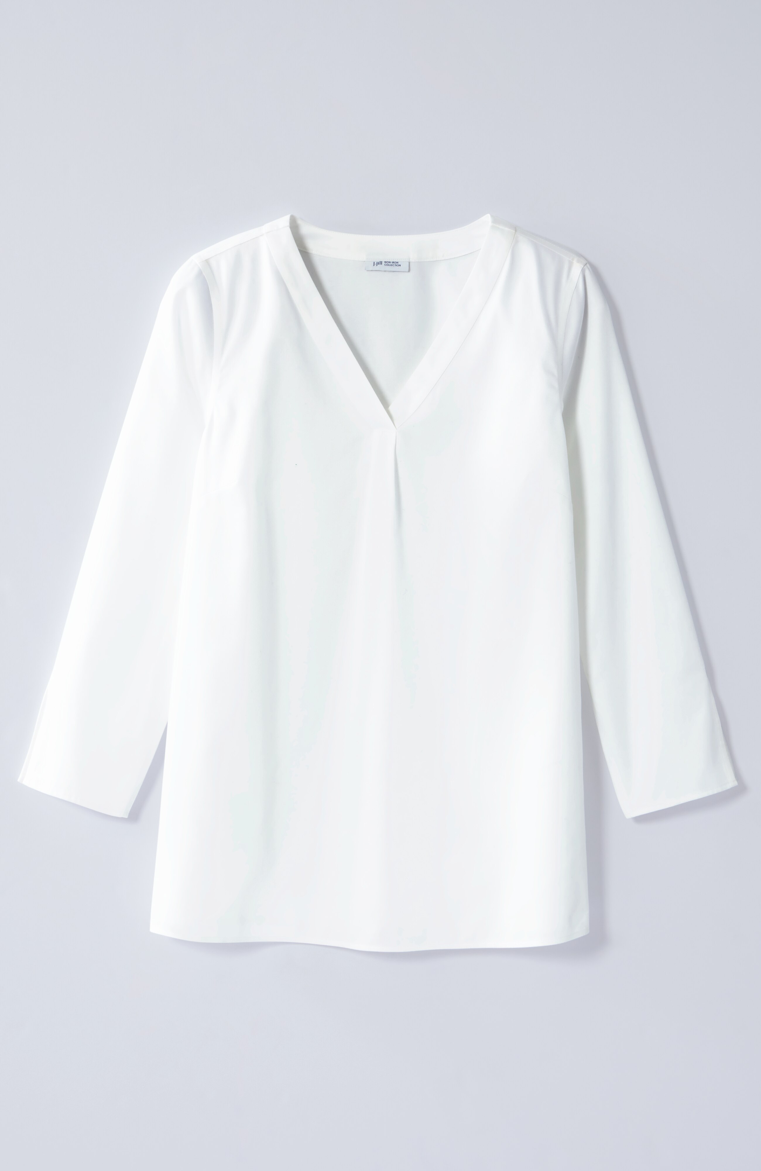 non-iron v-neck popover