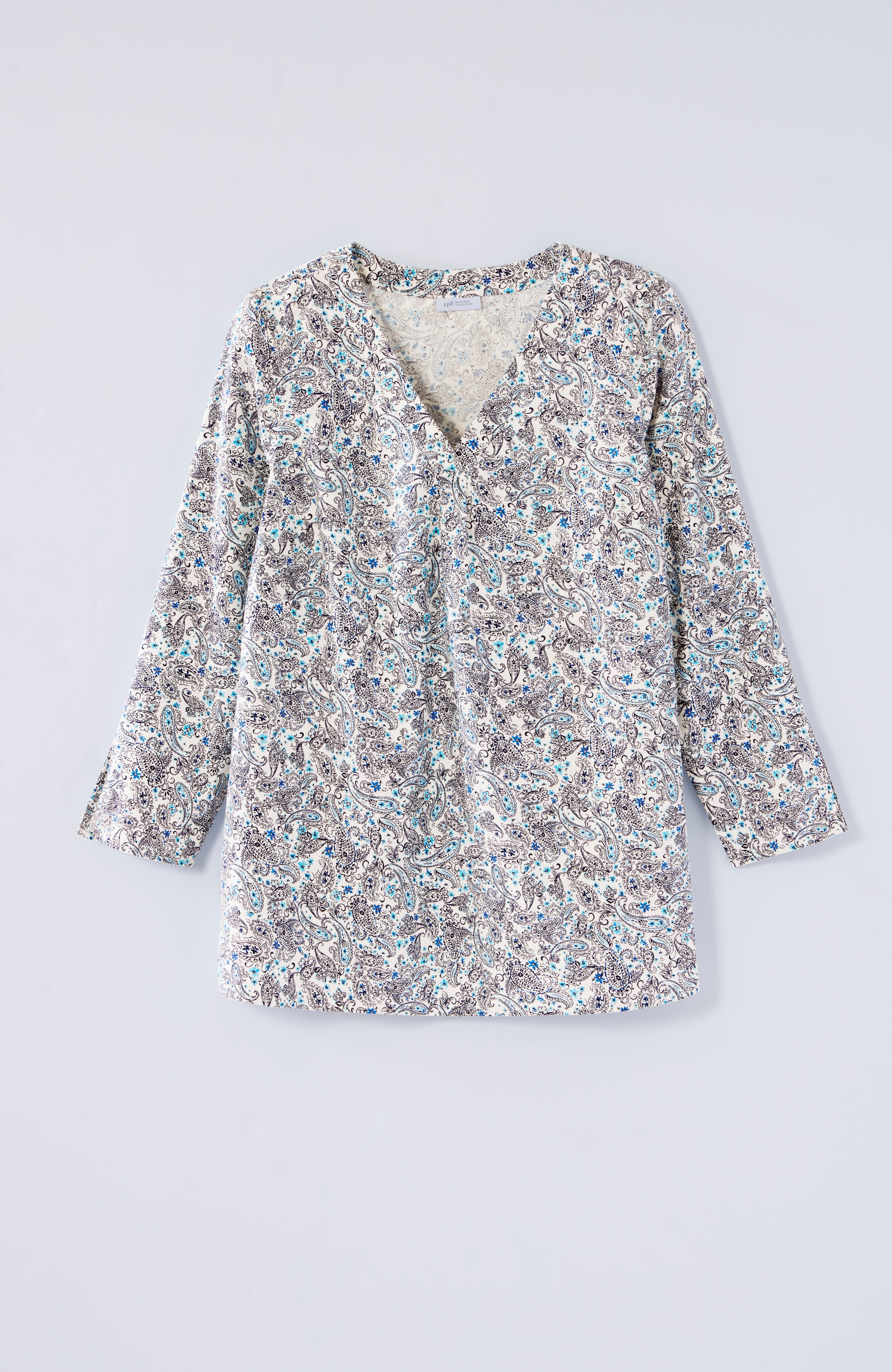 non-iron v-neck popover