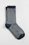 contrast-striped crew socks