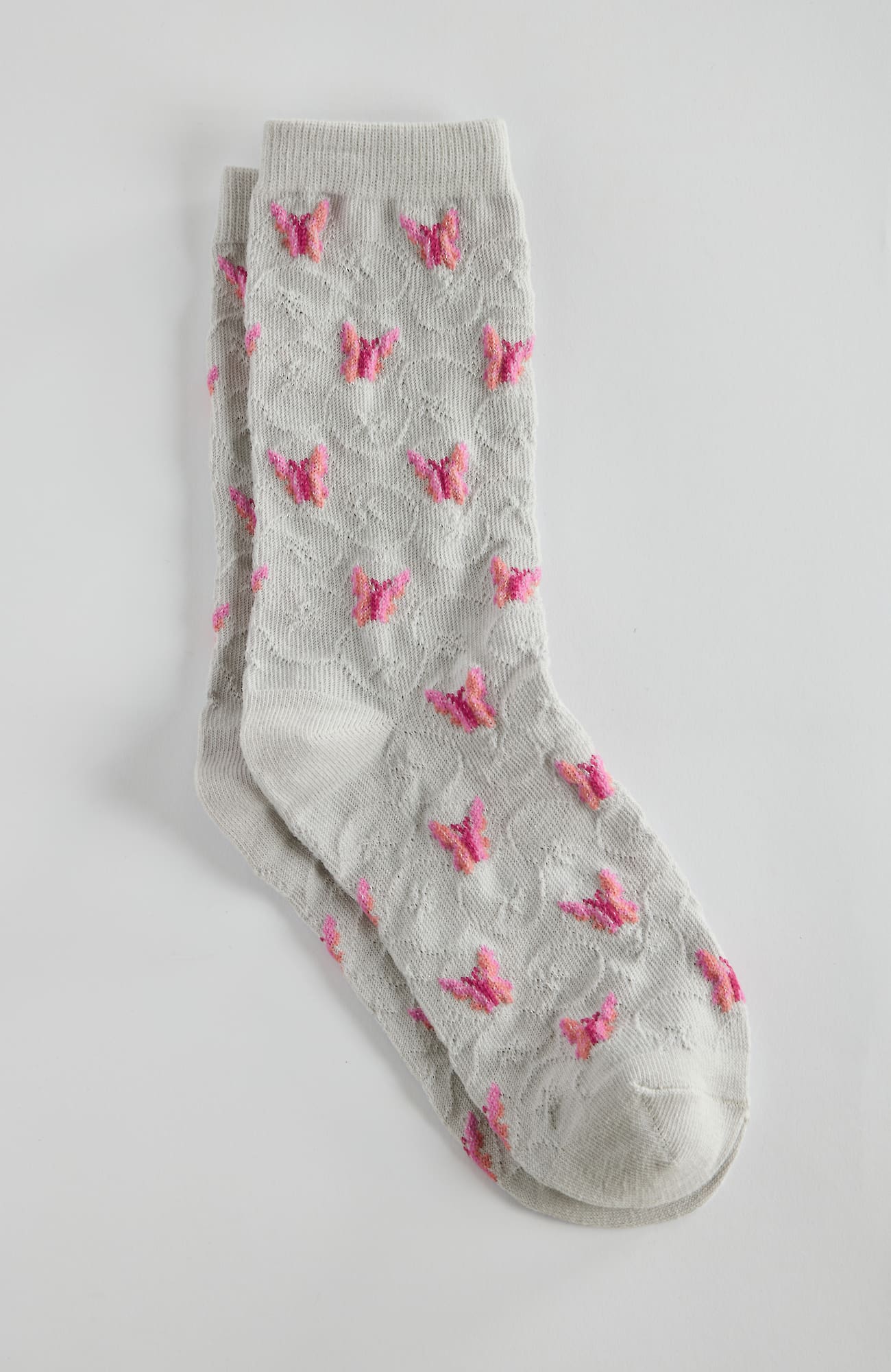Jjill J.jill Butterfly Swirl Crew Socks In Zinc Multi