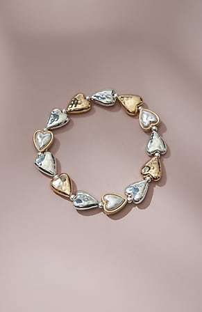 Image for More Love Mixed-Metals Stretch Bracelet