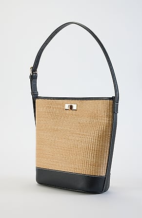 Image for Woven Textured Bucket Bag
