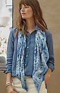 silk paisley square scarf