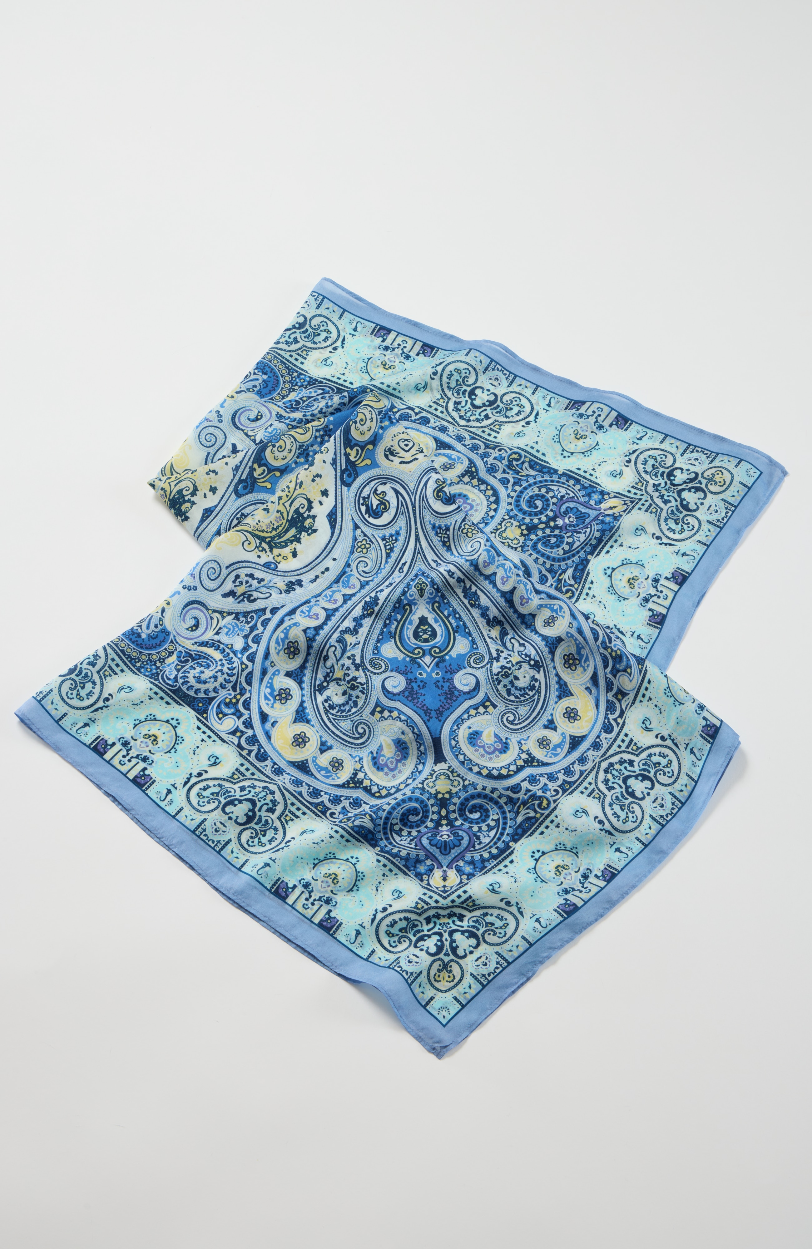 printed silk square scarf