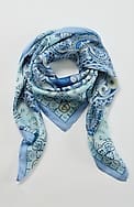 silk paisley square scarf