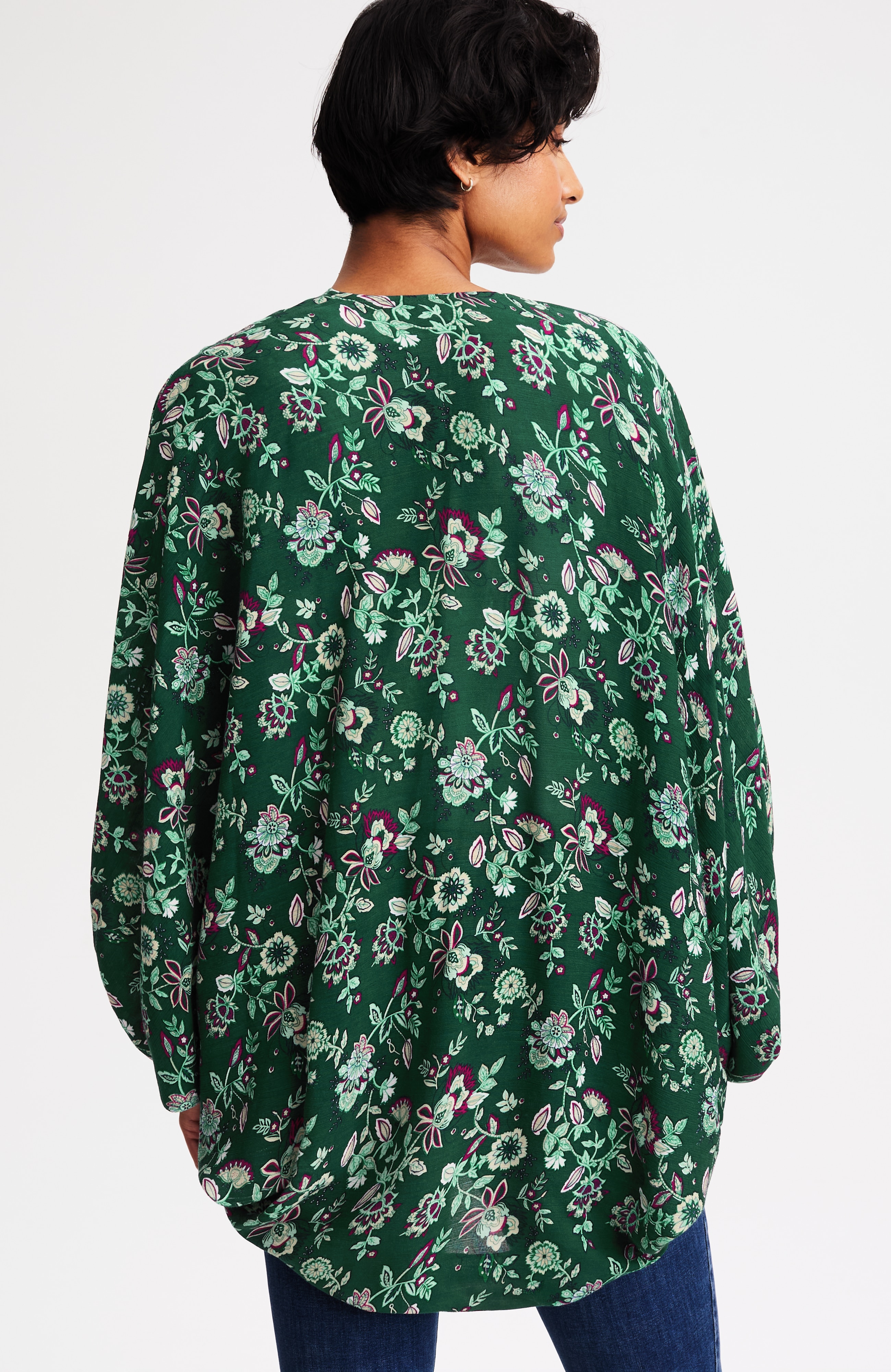 jacobean floral shrug