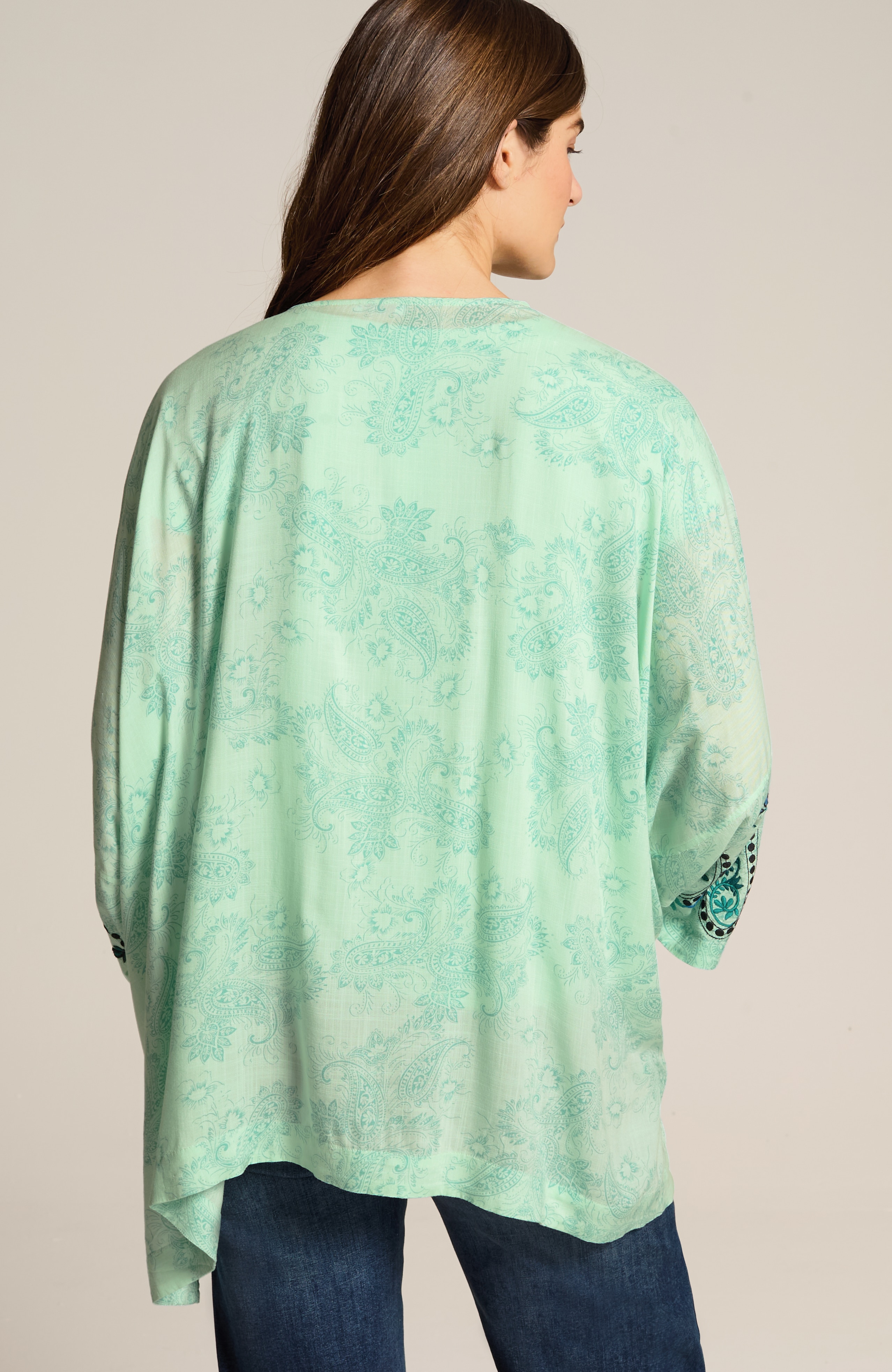 blossoming paisley soft jacket