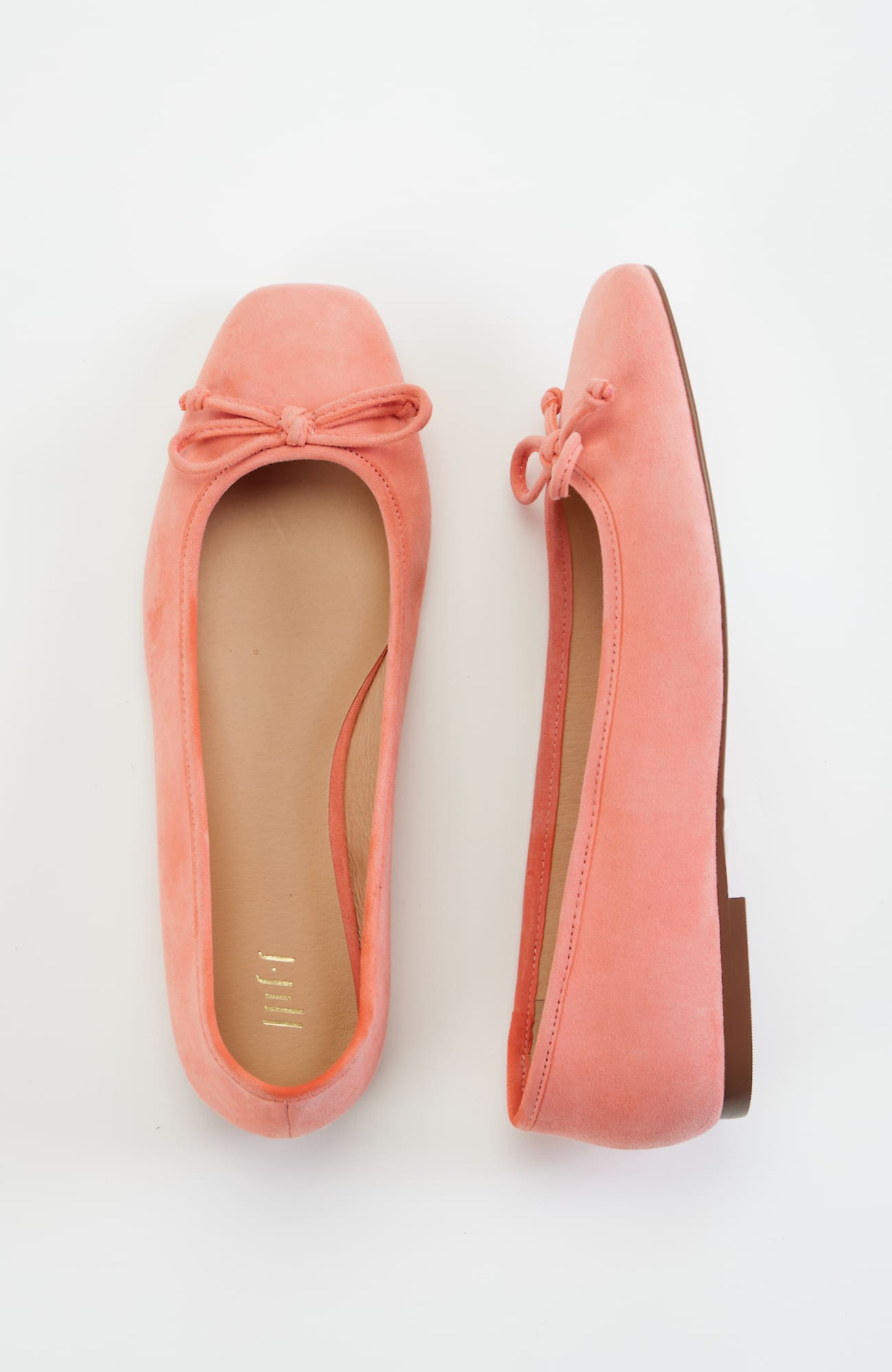 Jjill J.jill Emma Ballet Flats In Sunset Coral