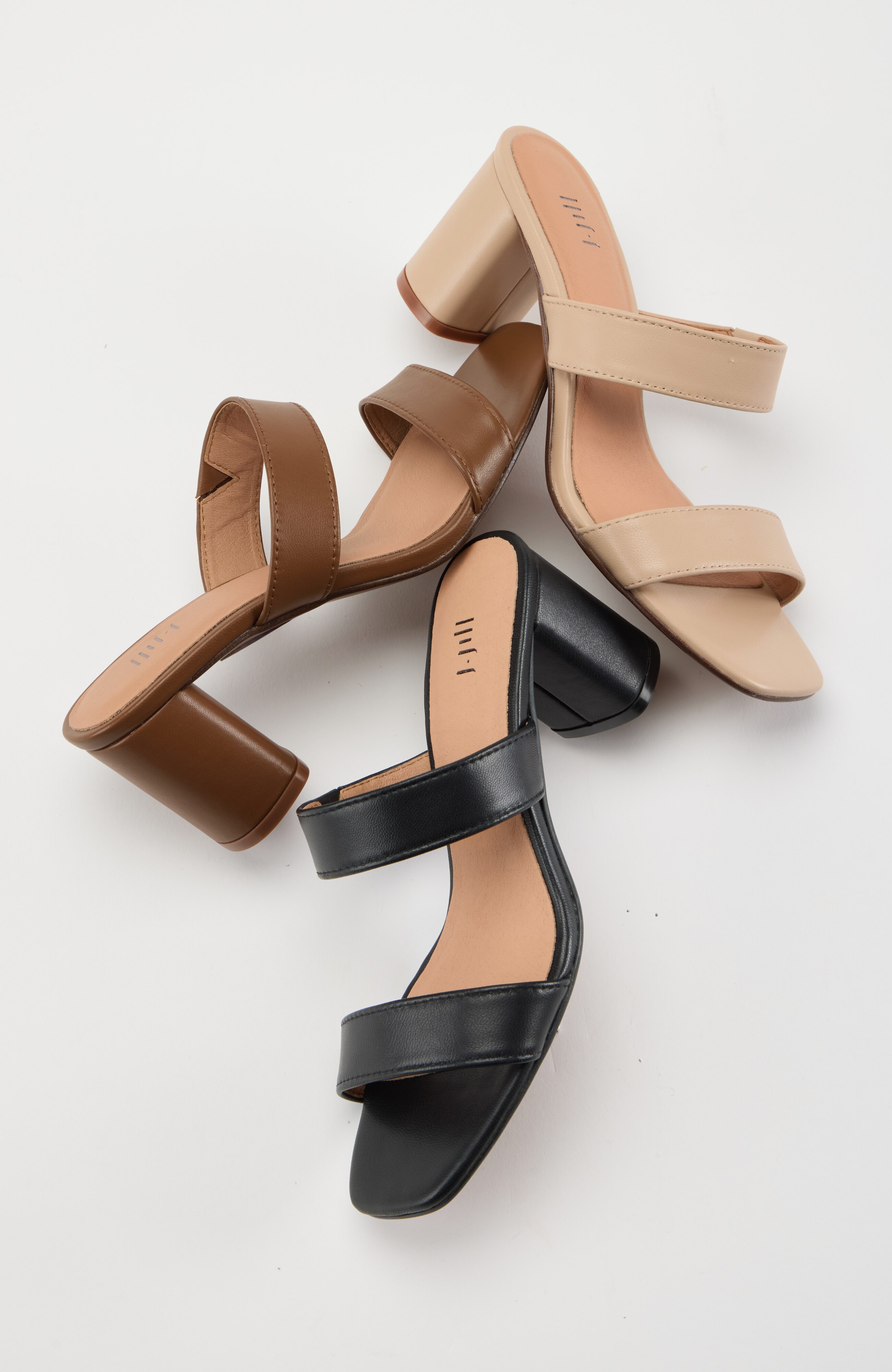 sadie double-banded heels