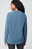 pure jill indigo front-pocket top