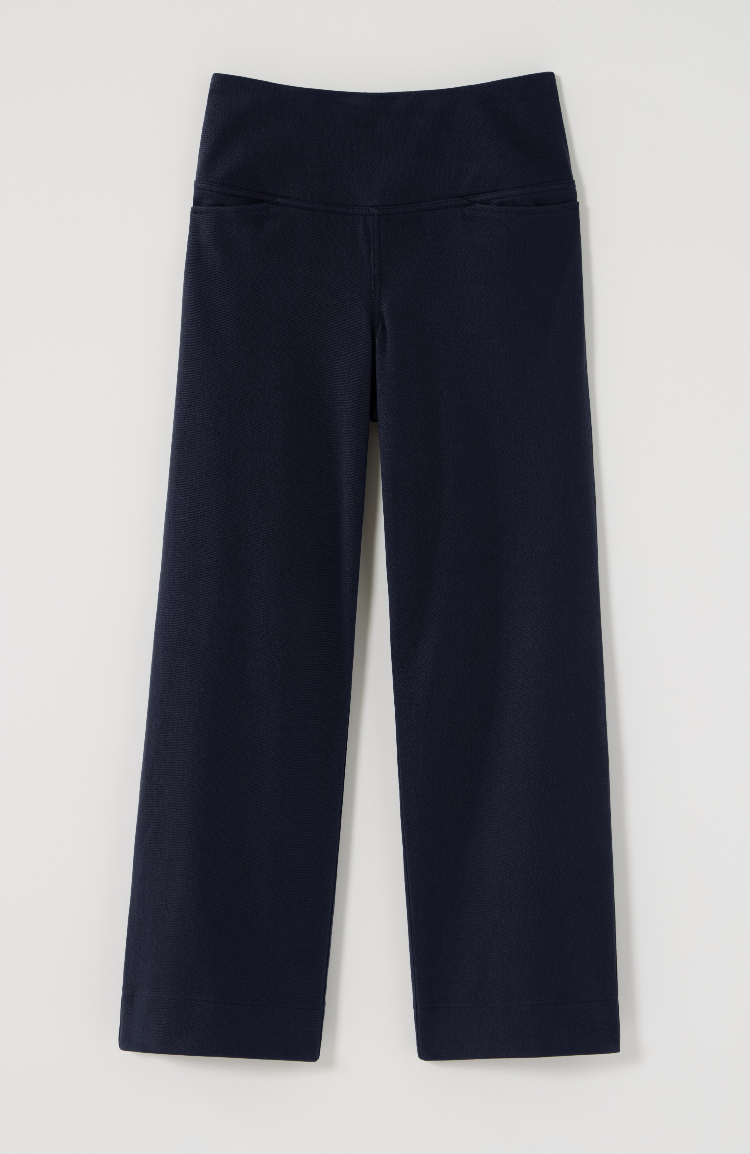 Flattering J.Jill Smooth-Fit Cropped Wide-Leg Knit Jeans