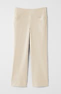 wearever smooth-fit cropped wide-leg knit jeans