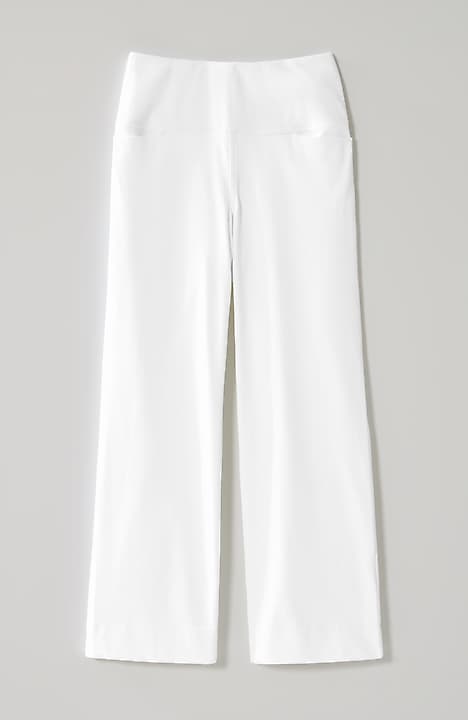 wearever smooth-fit cropped wide-leg knit jeans