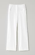 wearever smooth-fit cropped wide-leg knit jeans