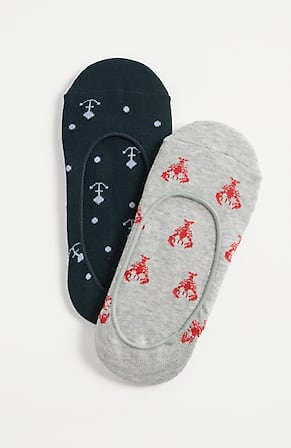 Image for Nautical No-Show Socks 2-Pack