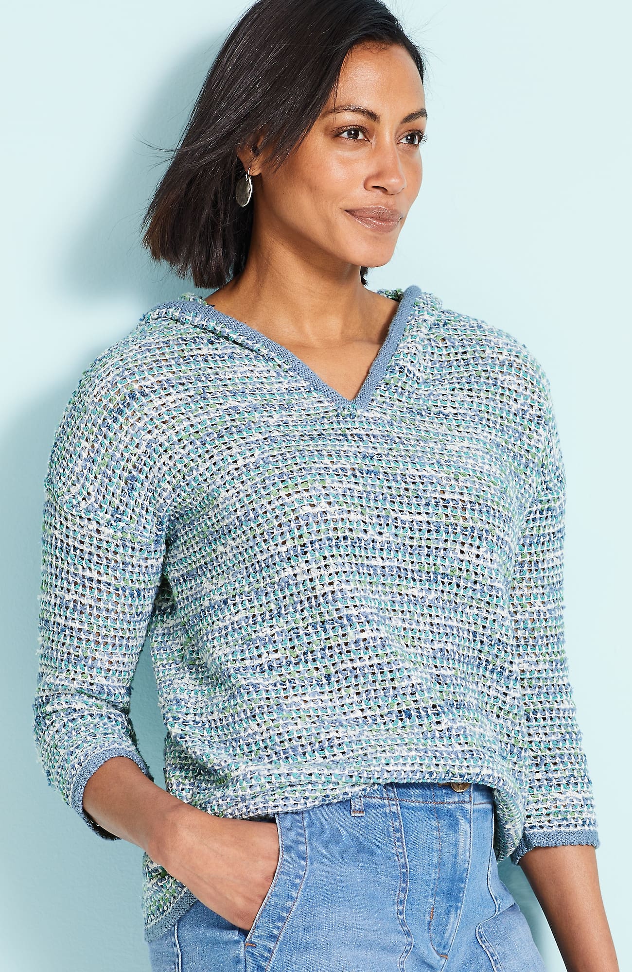 Jjill J.jill Relaxed Textured Hoodie