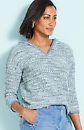 relaxed textured hoodie