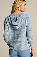 relaxed textured hoodie