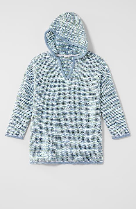relaxed textured hoodie