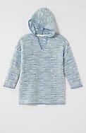 relaxed textured hoodie