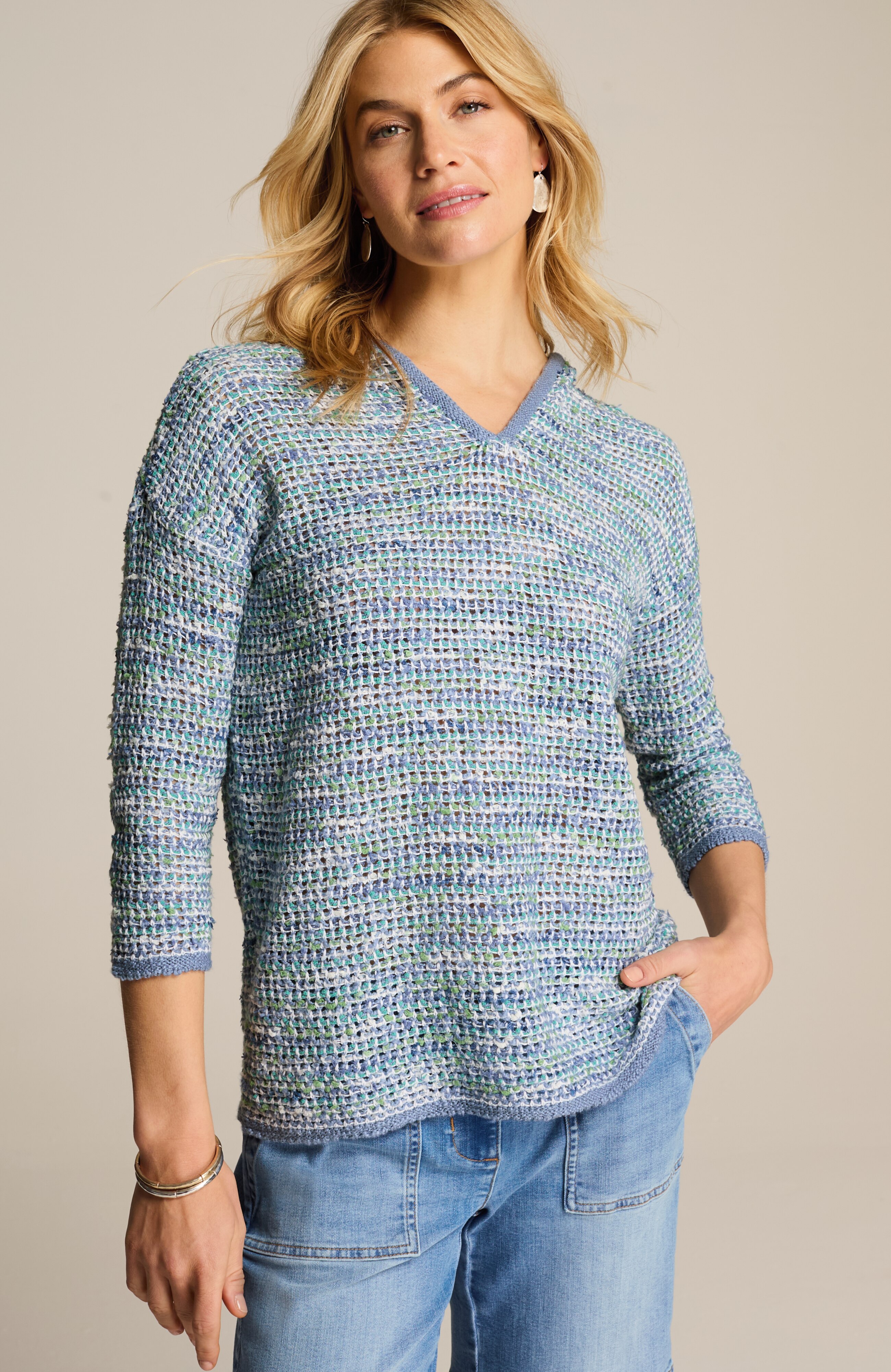 relaxed textured hoodie