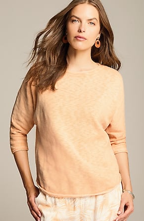 Image for Cotton-Slub Dolman-Sleeve Sweater