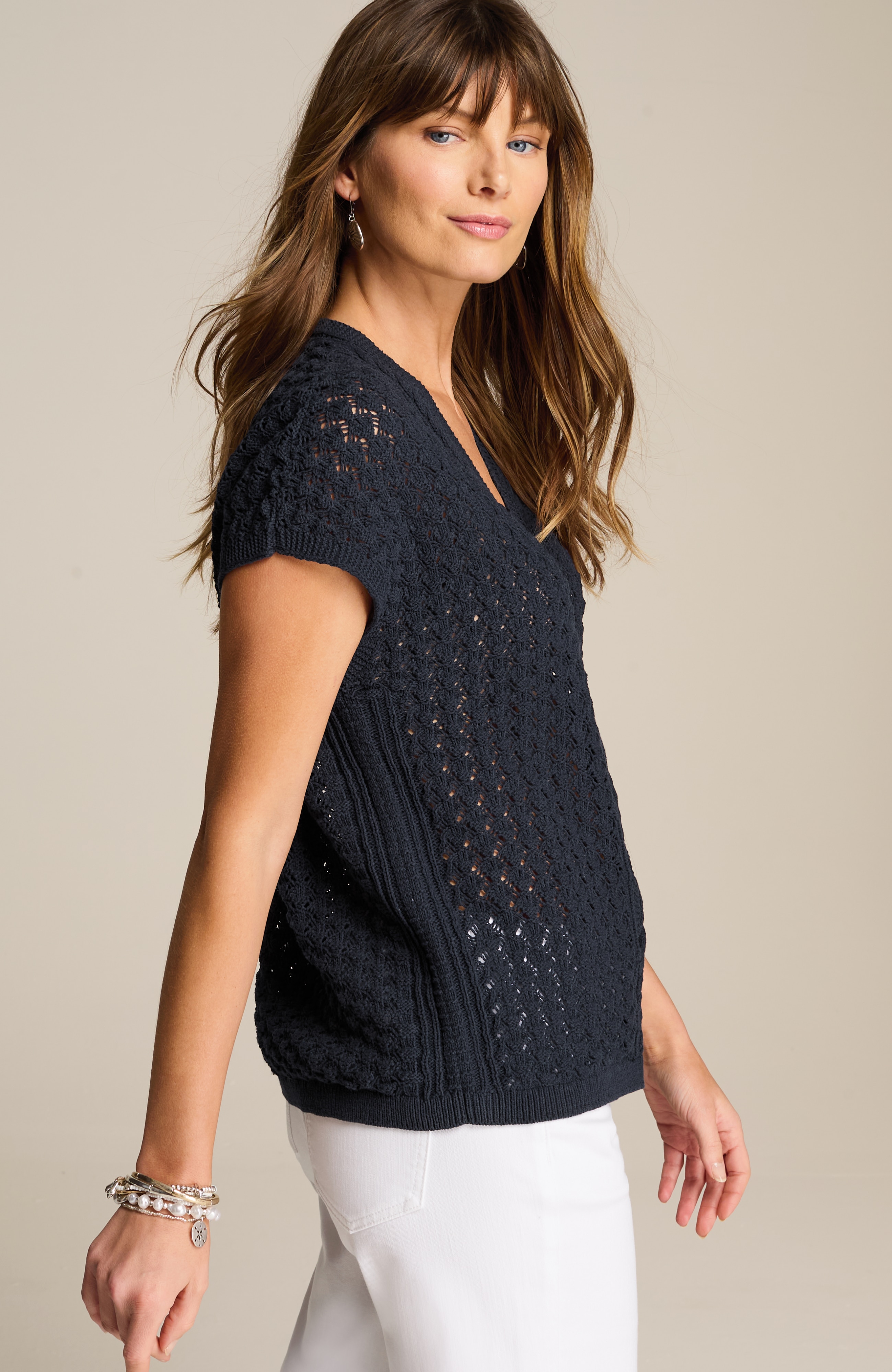 Cable Short Knit Pullover（ニット／セーター）｜L'Appartement