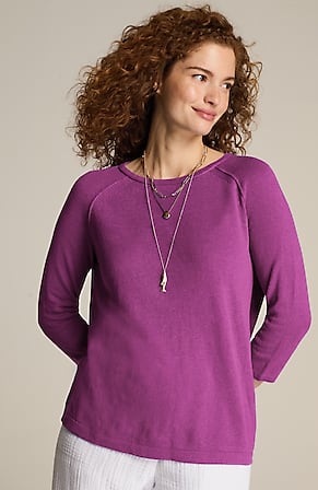 Image for Linen-Blend Pullover Sweater