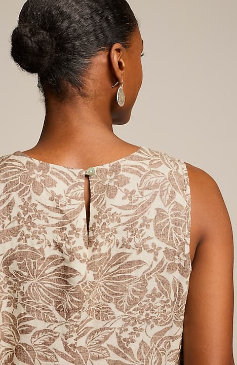 linen a-line dress